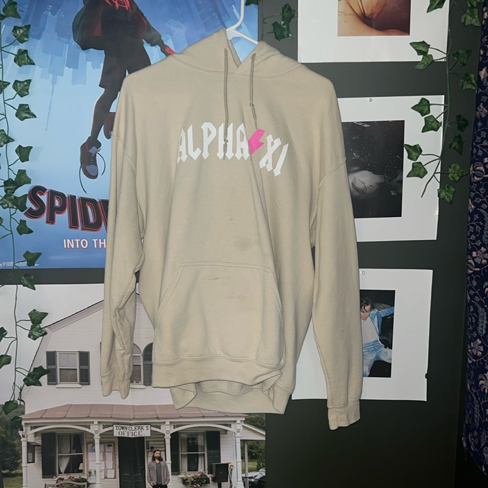Alpha XI Beige Hoodie! 🤍🤎